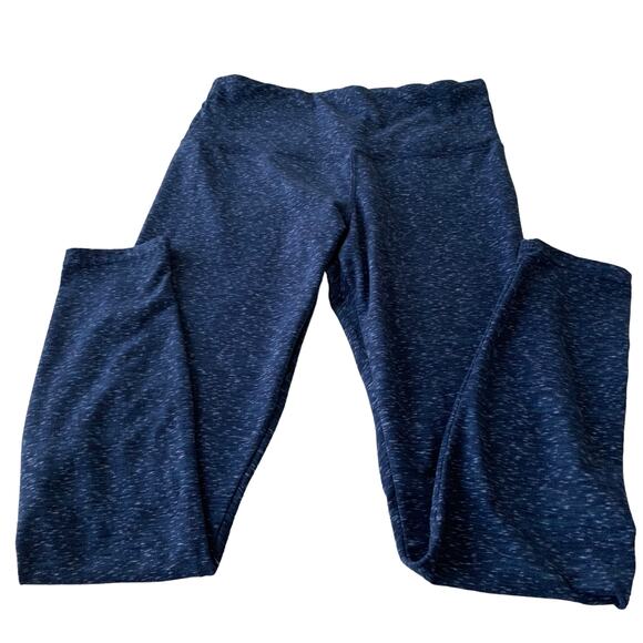 ATHLETIC WORKS HIGH-RISE ACTIVEWEAR LEGGINGS, WOMENS, M (8-10), NAVY COMBO - Picture 2 of 10